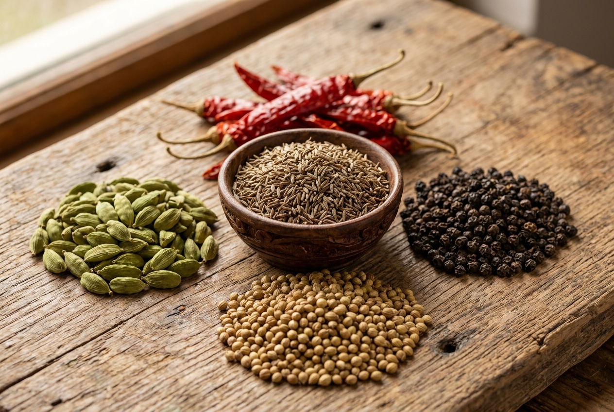 High definition authentic Indian cumin seeds and whole spices